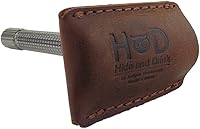 Hide & Drink Leather Double Edge Safety Razor Head Protective Sheath - Bourbon Brown — image 1