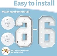 Teebloom 4FT Marquee Light Up Number 6 — image 4