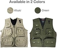 FoRapid Safari Photo Vest Photography Travel Hiking Fishing Camping Hunting — image 6