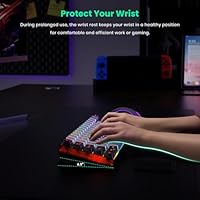 GEODMAER Wireless Gaming Keyboard and Mouse with Cooling Gel Wrist Rest — image 4