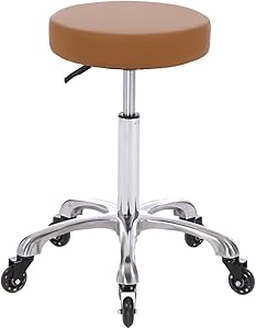 Syiole Rolling Salon Stool Swivel Chair with Wheels Review