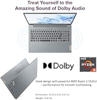 Lenovo IdeaPad Slim 3 Business Laptop, Ryzen 5 5625U, 16GB RAM, 1TB SSD — image 3