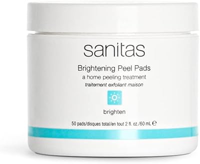 Sanitas Skincare Brightening Peel Pads, 50 Count