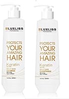 Luxliss Keratin Daily Care Shampoo and Conditioner Set, 16 Fl Oz — image 1