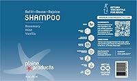 Plaine Products Eco-Friendly Shampoo and Conditioner - Rosemary, Mint, Vanilla - 16 oz — image 5