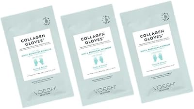 VOESH Collagen Gloves, Peppermint, 1 Pair