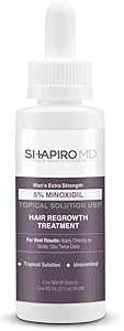 Shapiro MD Minoxidil 5% Topical Solution for Men's Hair Growth - 1 Month Supply Review