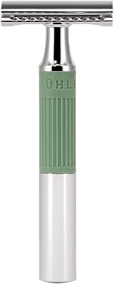 MÜHLE NEO Safety Razor with Sage Green Silicone Grip