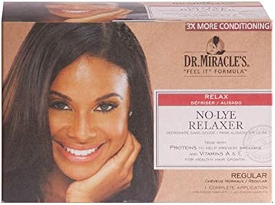 Dr. Miracle's No-Lye Relaxer with Proteins & Vitamins A & E, 1 Application