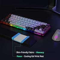 GEODMAER Wireless Gaming Keyboard and Mouse with Cooling Gel Wrist Rest — image 3