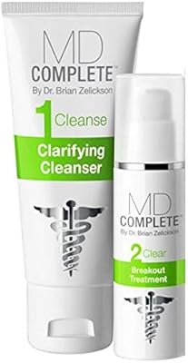 MD Complete Acne Clearing Duo 2.0% Salicylic Acid Cleanser & 4.5% Benzoyl Peroxide Treatment 60 Day Supply