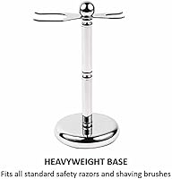 Parker Deluxe Chrome Safety Razor & Shaving Brush Stand — image 2