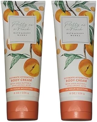 Bath & Body Works Pretty as a Peach Ultra Shea Body Cream 8oz 2-Pack