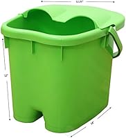 Basicwise Foot Massage Spa Bath Bucket with Cover — image 7