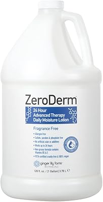 Ginger Lily Farms ZeroDerm 24 Hour Advanced Therapy Daily Moisture Lotion, 1 Gallon