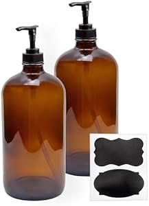 Cornucopia Brands 32-Ounce Amber Glass Lotion Pump Bottles (2-Pack) Review