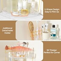 FELIZHOUSE 3-Tier Makeup Organizer - Amber — image 3