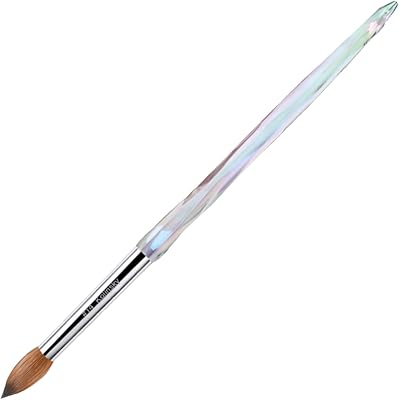 MakarttPro Kolinsky Crimped Acrylic Nail Brush #14