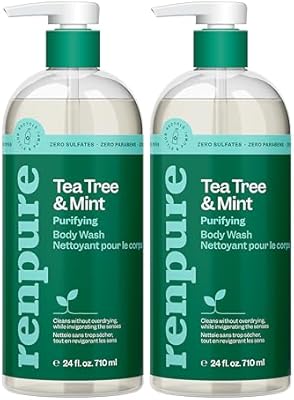 RENPURE Tea Tree & Mint Body Wash 2-Pack