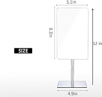 Gecious Table Standing Rectangular Vanity Makeup Mirror with 3X Magnification — image 3