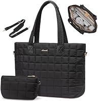 LOVEVOOK Large Puffer Tote Bag with Zipper — image 1