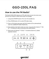 Gemini GGO-230L Portable Bluetooth Boombox Speaker — image 7