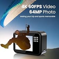 DuaFcoh 4K60FPS WiFi Action Camera 64MP — image 2