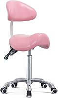 Antlu Saddle Stool Rolling Chair (Pink) — image 1