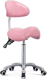 Antlu Saddle Stool Rolling Chair (Pink) Review