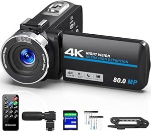 Peryoua V108 4K Camcorder Video Camera Review