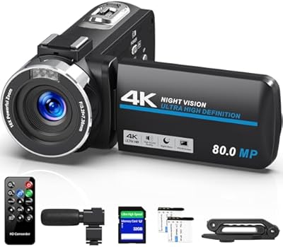 Peryoua V108 4K Camcorder Video Camera