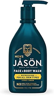 Jason Men's Refreshing 2-in-1 Face & Body Wash, 16 oz