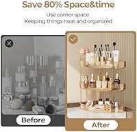 FELIZHOUSE 3-Tier Makeup Organizer - Amber — image 2
