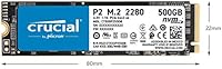Crucial P2 500GB NVMe PCIe M.2 SSD — image 3