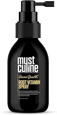 MUSTCULINE Beard Root Vitamin Spray 1.7oz Unscented