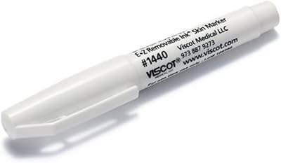 Viscot 1440-30 Mini Regular Tip White EZ Removable Ink Markers - 30 Count