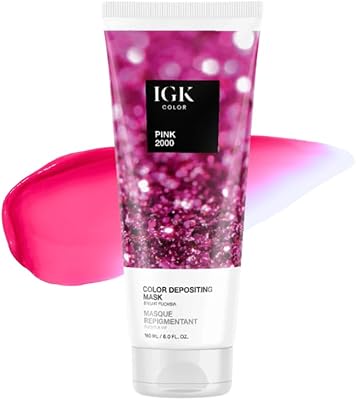 IGK Hair Gloss Toner & Color Depositing Mask Pink 2000