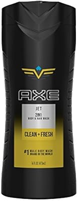 AXE 2 in 1 Body Wash and Shampoo for Men, Jet, 16 oz