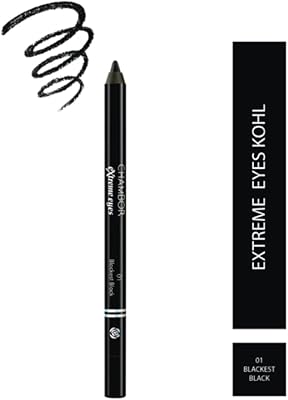 Chambor Extreme Eyes Long Wear Kohl, Blackest Black No.01, 1.2g
