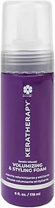 KERATHERAPY Keratin Infused Volumizing Nourishing Styling Foam, 6 fl. oz. Review