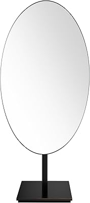 GURUN Large Oval Tabletop Vanity Mirror 7x12 Oil Rubbed Bronze
