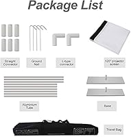 Abdtech 120-Inch Outdoor Projector Screen with Stand — image 7