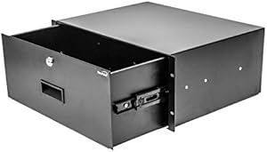 NavePoint 19 Inch Rack Mount DJ Locking Drawer 4U