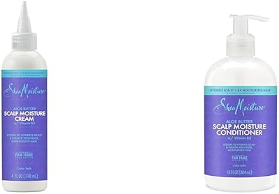SheaMoisture Scalp Moisture System with Aloe Butter Hair Cream & Conditioner 4oz & 13oz