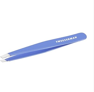 Tweezerman Stainless Steel Slant Tweezer - Lapis Blue