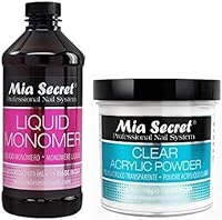 Mia Secret 16 Ounce Liquid Monomer With 4 Ounce Clear Acrylic Powder Set — image 1