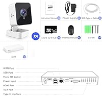 XVIM 8CH 1080P Wired Security Camera System with 64GB SD Card — image 4