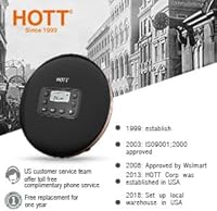 HOTT CD711T Portable CD Player with Bluetooth 5.0 — image 7