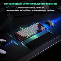 GEODMAER Wireless Gaming Keyboard and Mouse with Cooling Gel Wrist Rest — image 5