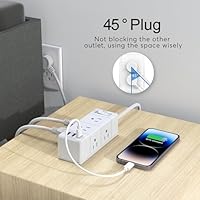 Tcstei 15Ft Extension Cord Power Strip with 6 AC Outlets and 3 USB Ports — image 5